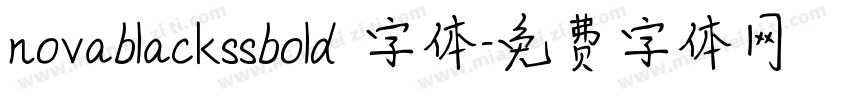 novablackssbold 字体字体转换